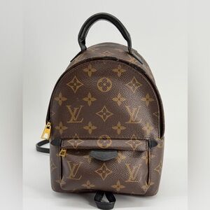 Louis Vuitton Palm Springs Backpack Mini Brown Canvas
